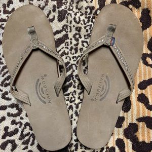 Rainbow women’s flip flops